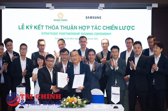 Tập đoàn Hưng Thịnh ký kết hợp tác chiến lược với Samsung Vina