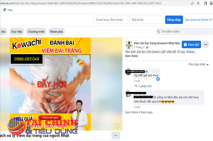 Thực phẩm BVSK Viên sủi KOWACHI đang được quảng cáo gây hiểu nhầm như thuốc chữa bệnh