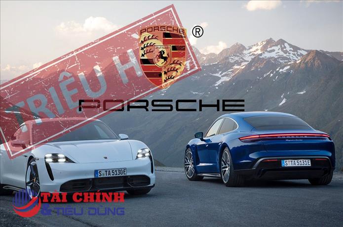 Triệu hồi 9.500 xe điện Porsche Taycan vì lỗi chỉnh ghế làm hỏng túi khí