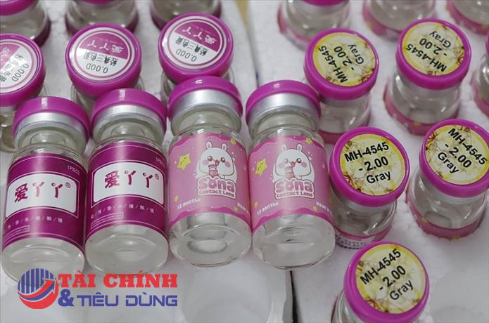 "Phù phép" hàng chục ngàn sản phẩm kính áp tròng mác Trung Quốc thành "Made in Korea"