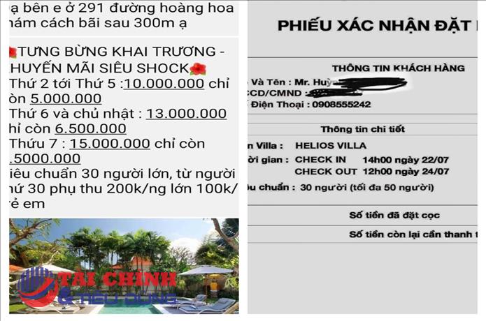 Bà Rịa - Vũng Tàu: Công an vào cuộc điều tra vụ hàng trăm người bị lừa khi đặt cọc thuê Helios Villa