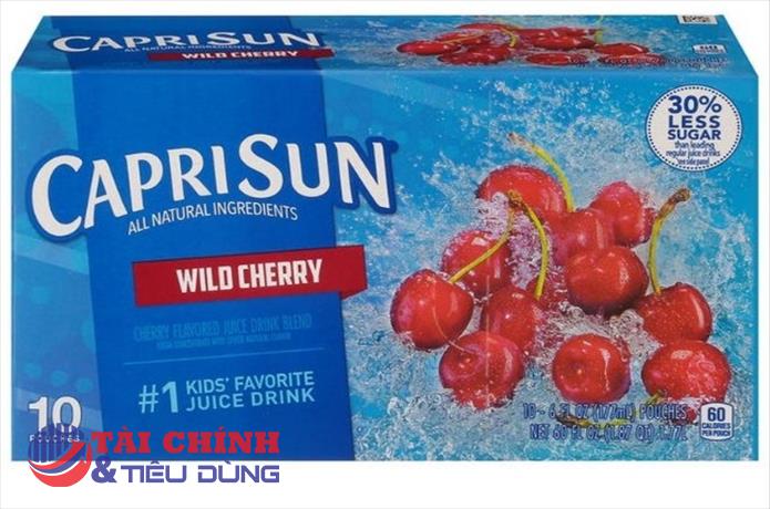 Mỹ thu hồi hàng nghìn túi nước trái cây Capri Sun nghi nhiễm chất tẩy rửa