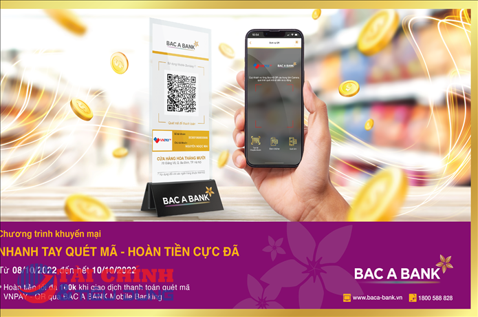 BAC A BANK ưu đãi hoàn tiền nhân ngày chuyển đổi số quốc gia