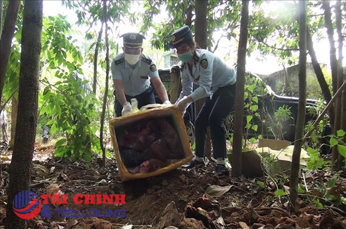 Phát hiện đối tượng vận chuyển 215 kg nội tạng động vật không rõ nguồn gốc xuất xứ