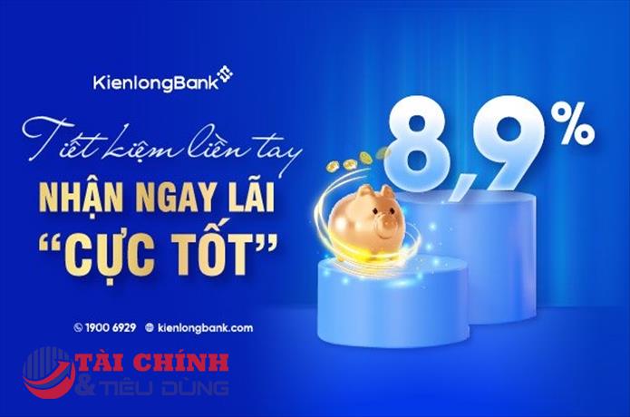 Khách hàng gửi tiết kiệm tại KienlongBank nhận lãi lên tới 8,9% cùng hàng ngàn quà tặng