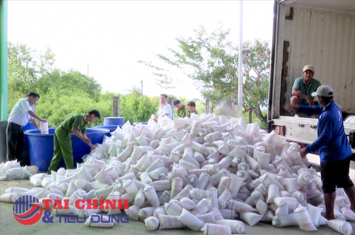 Tiêu hủy hơn 2 triệu con tôm giống không có giấy chứng nhận kiểm dịch