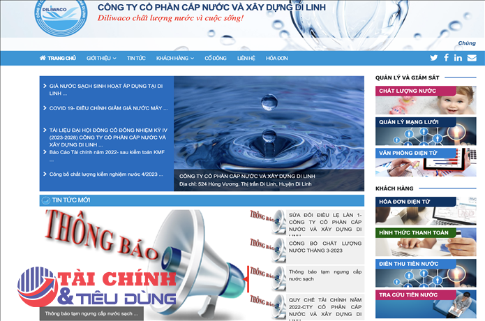 Lâm Đồng: CTCP cấp nước và Xây dựng Di Linh bị xử phạt hơn 600 triệu đồng