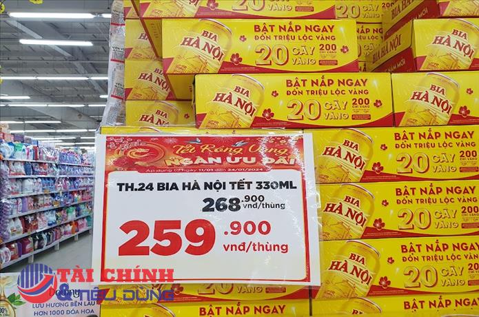 Thị trường bia Tết 2024: Tung nhiều khuyến mãi, giảm giá chờ khách