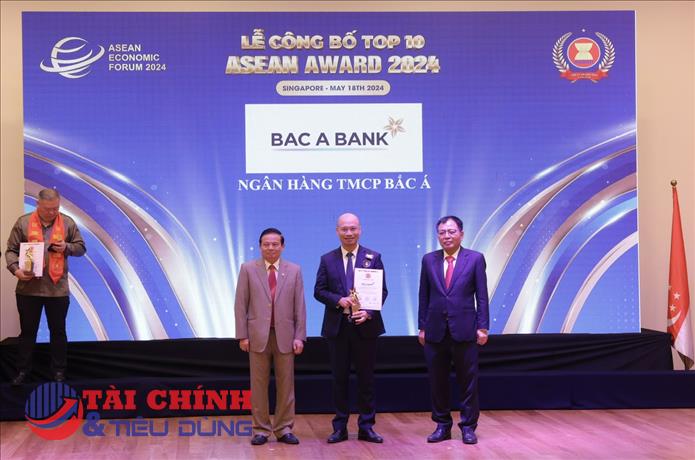 BAC A BANK được vinh danh top 10 doanh nghiệp tiêu biểu ASEAN 2024