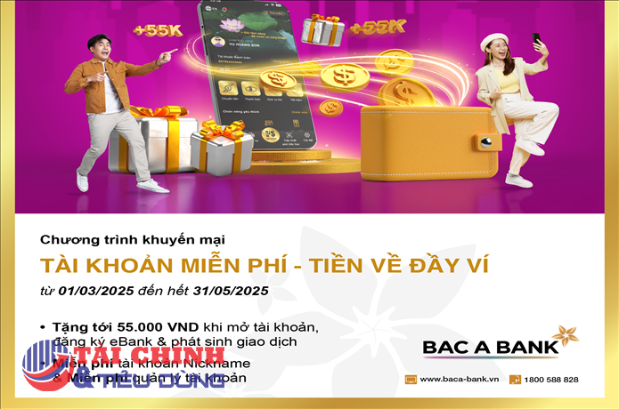 "Cơn lốc" ưu đãi dành cho chủ tài khoản BAC A BANK