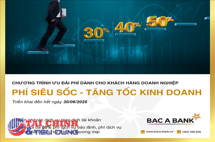 Tăng tốc hoạt động kinh doanh với danh mục phí 'siêu tốc' từ BAC A BANK
