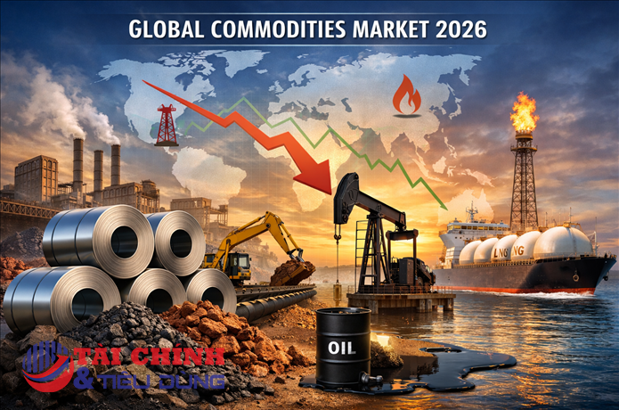 Triển vọng thị trường hàng hóa toàn cầu năm 2026: Áp lực cung – cầu và những rủi ro tiềm ẩn