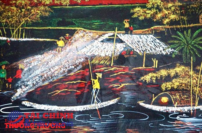 Chùm ảnh: Giữ lửa sơn mài truyền thống ở làng nghề Tương Bình Hiệp