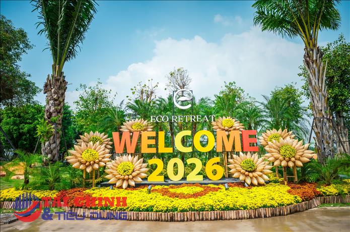 Ecopark tràn ngập sắc hoa tại các đại đô thị khắp 3 miền dịp Tết Bính Ngọ 2026
