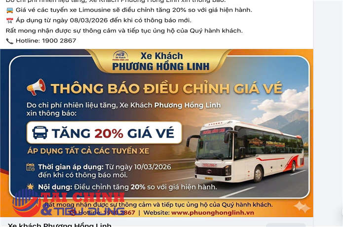 Giá xăng dầu tăng mạnh, nhiều nhà xe đồng loạt tăng giá vé, hành khách lo chi phí đi lại leo thang