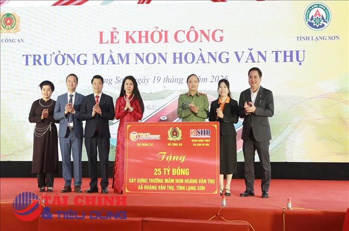 T&T Group và SHB đồng hành cùng Bộ Công an xây dựng Trường mầm non Hoàng Văn Thụ tại Lạng Sơn