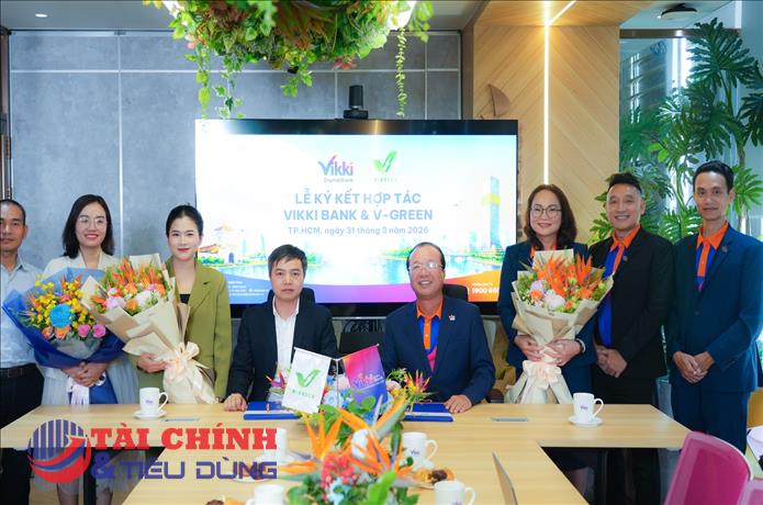 V-Green và Ngân hàng số Vikki phát triển hạ tầng trạm sạc, tủ đổi pin xe điện