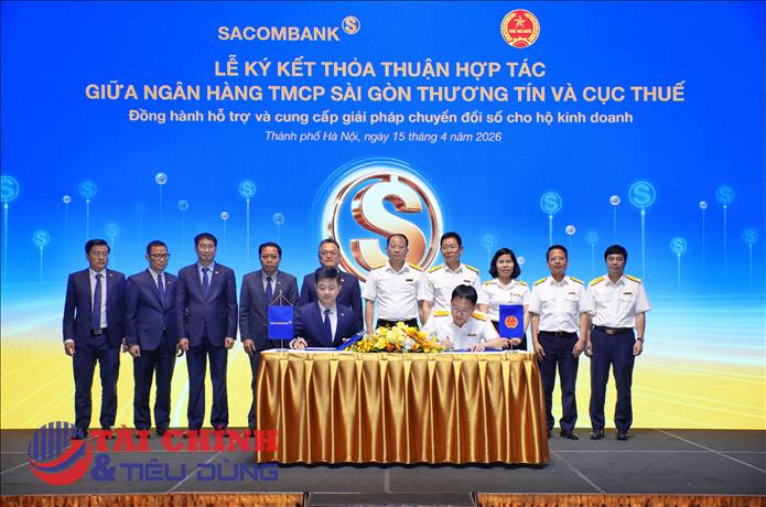 Sacombank hợp tác với Cục Thuế triển khai giải pháp hỗ trợ hàng triệu hộ kinh doanh trên toàn quốc