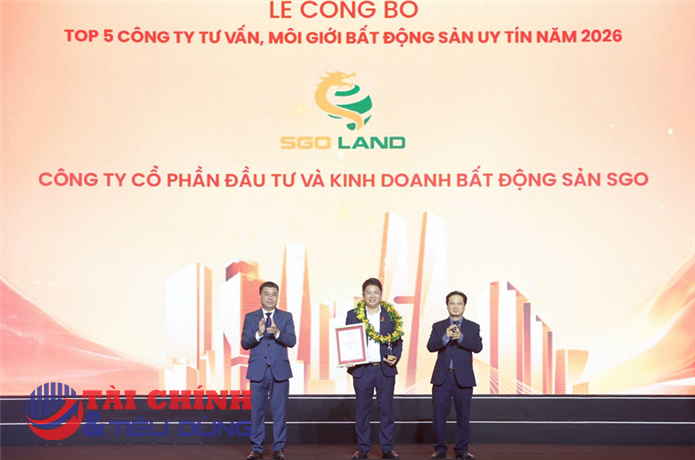 SGO Land lọt Top 5 Công ty Tư vấn và Môi giới Bất động sản Việt Nam năm 2026