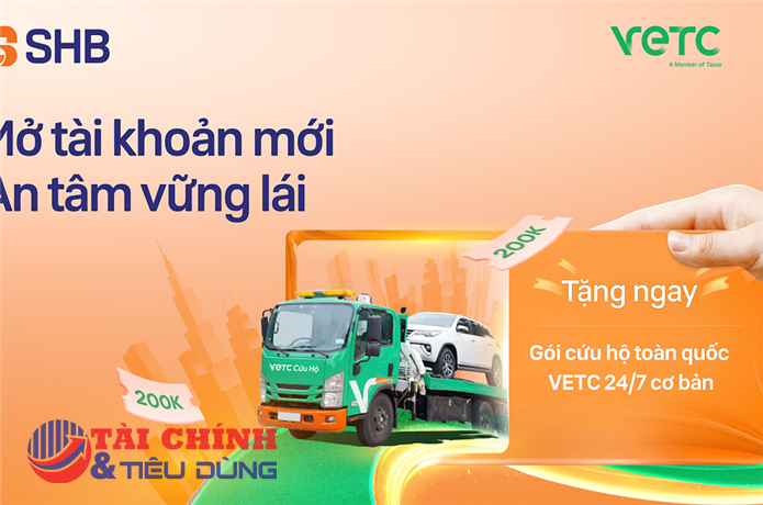 SHB tặng gói cứu hộ giao thông toàn quốc VETC cho khách hàng