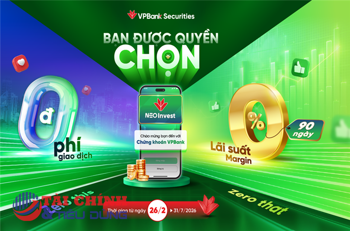 Sinh nhật 4 tuổi, VPBankS tung hàng loạt ưu đãi: Tặng tiền mặt, miễn lãi margin