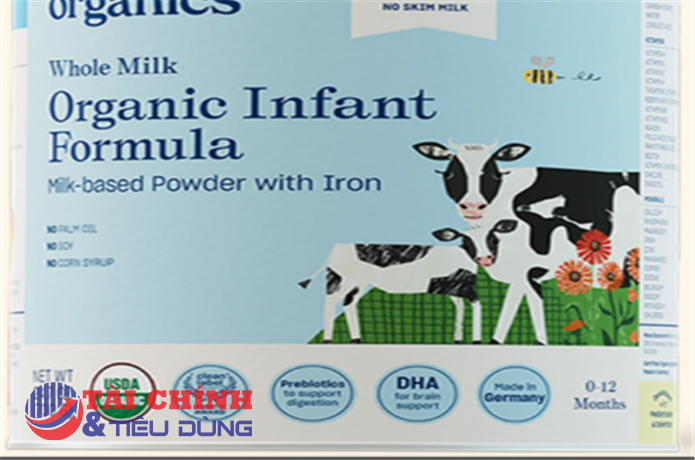 Bộ Y tế yêu cầu thu hồi sữa bột trẻ em Nara Organics sau cảnh báo từ Mỹ