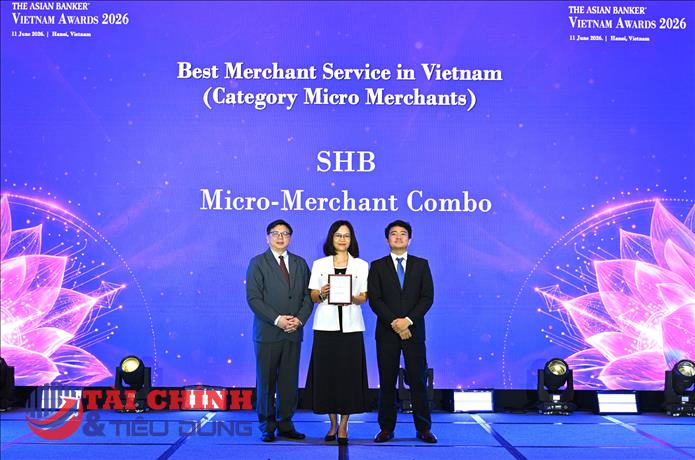 SHB được The Asian Banker vinh danh với giải pháp tài chính tốt nhất cho tiểu thương, hộ kinh doanh