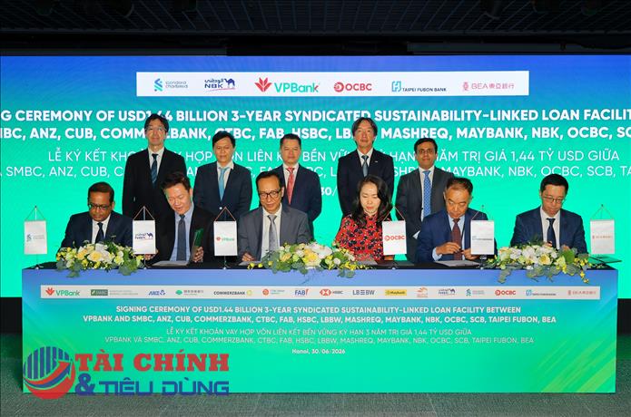 VPBank và 15 định chế tài chính quốc tế ký khoản vay hợp vốn 1,44 tỷ USD