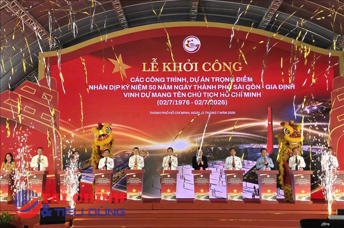 Khởi công đồng loạt 8 dự án trọng điểm chào mừng 50 năm TP.HCM mang tên Bác