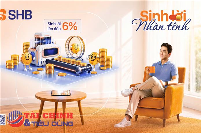 SHB SAHA ra mắt tính năng “Sinh lời nhàn tênh”: Tự động sinh lời tới 6%/năm