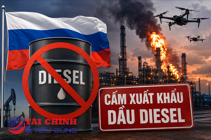 Nga cấm xuất khẩu dầu diesel
