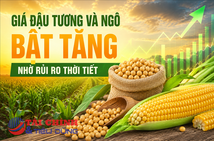 Giá đậu tương và ngô đồng loạt đi lên do lo ngại thời tiết khắc nghiệt