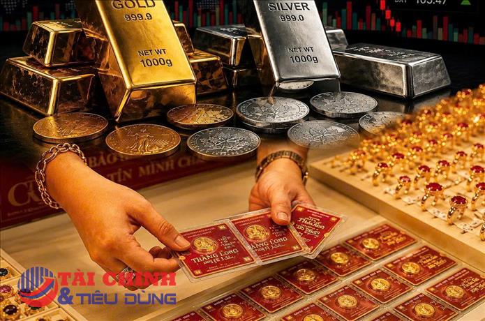 Giá vàng giảm trước áp lực từ kỳ vọng Fed giữ lãi suất cao