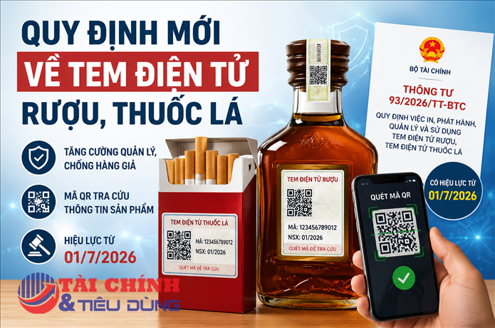 Tăng cường truy xuất nguồn gốc, siết quản lýtem điện tử rượu, thuốc lá