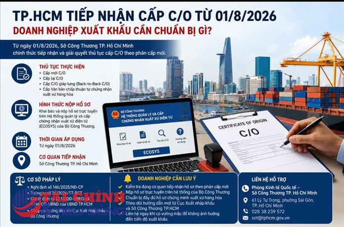 TP.HCM tiếp nhận cấp C/O từ 1/8: Doanh nghiệp xuất khẩu cần lưu ý những gì?