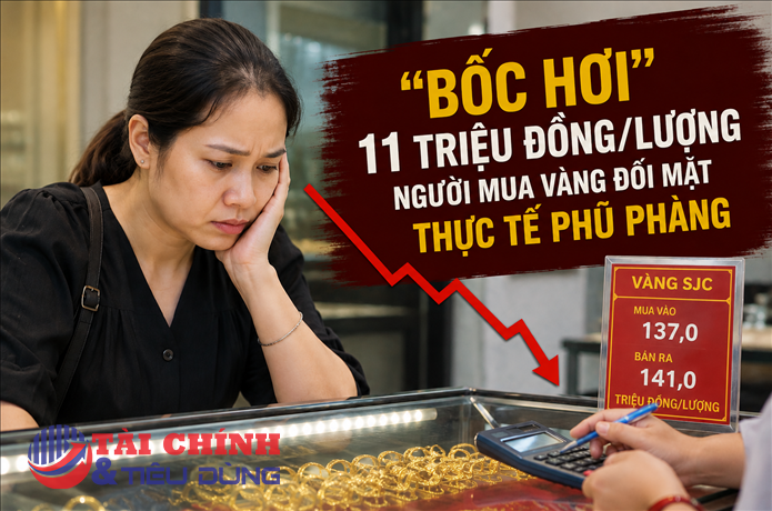 Một tháng "bốc hơi" 11 triệu đồng/lượng, người mua vàng đối mặt thực tế phũ phàng