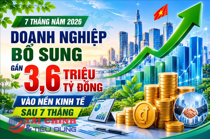 Infographics: Doanh nghiệp bổ sung gần 3,6 triệu tỷ đồng vào nền kinh tế sau 7 tháng