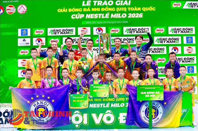 U11 CLB Bóng đá Hà Nội: Chiếc cúp vô địch của cả hệ thống