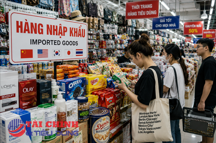 Hàng nhập khẩu giá rẻ - sức ép ngày càng lớn với hàng Việt