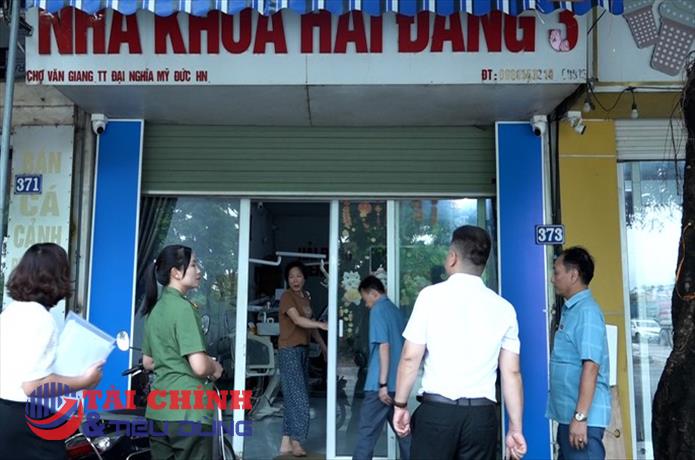 Mỹ Đức xử phạt 3 cơ sở nha khoa không phép, tổng số tiền 135 triệu đồng