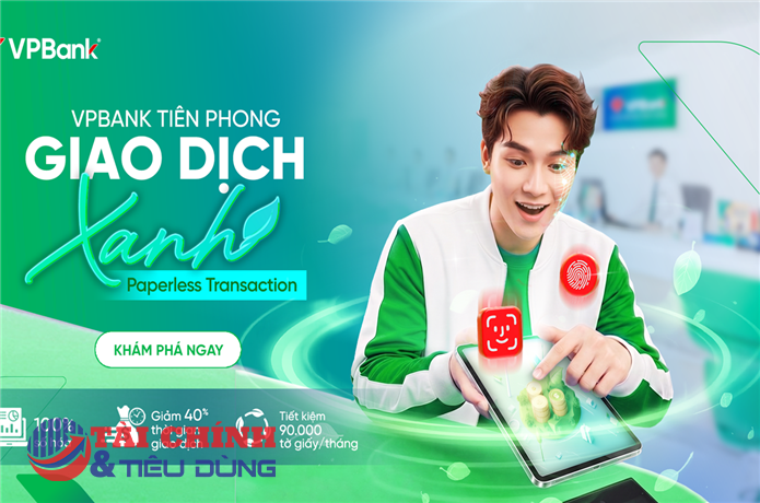 Không giấy tờ, thêm giá trị xanh tại mỗi quầy giao dịch VPBank