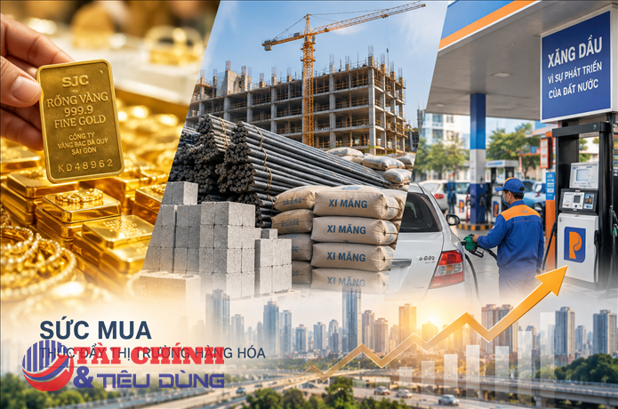 Vàng, vật liệu xây dựng và xăng dầu: Động lực lớn cho tăng trưởng